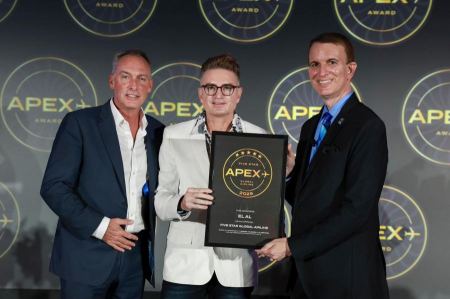 إل عال تفوز بجائرة "خمس نجوم خدمة "في فئة تجربة الطيران في تصنيف APEX العالمي